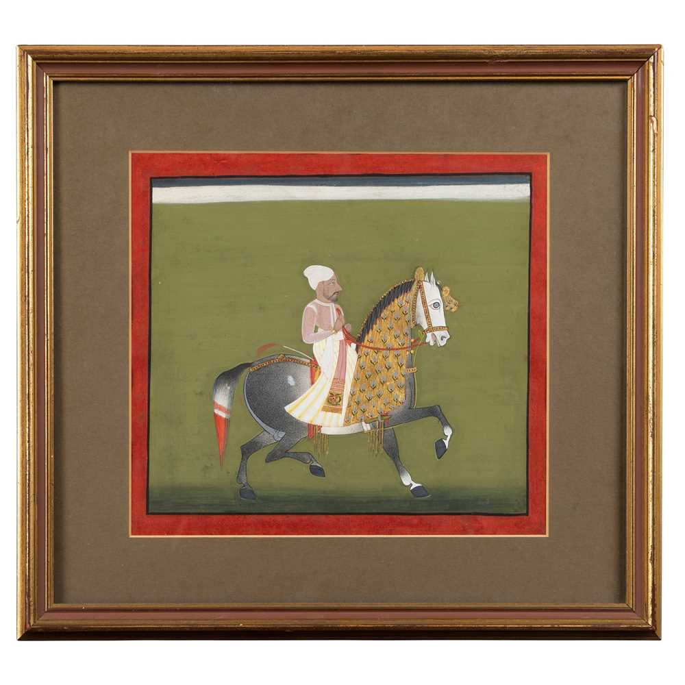 RULER ON HORSEBACK MEWAR, INDIA,