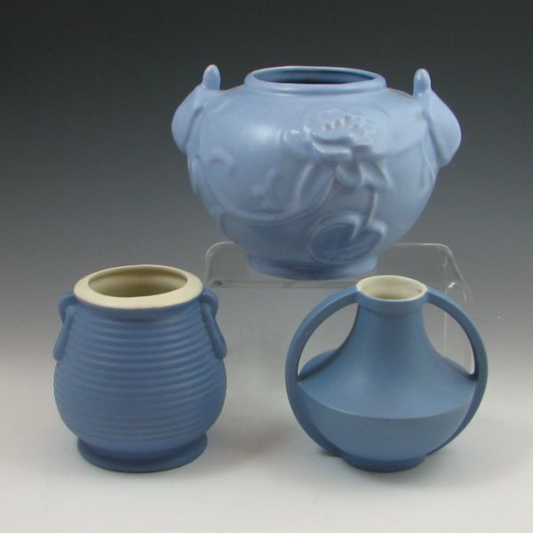 Rumrill light matte blue vase