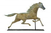 RUNNING HORSE WEATHERVANE.  Am