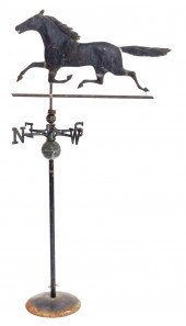 RUNNING HORSE WEATHERVANE, LAT
