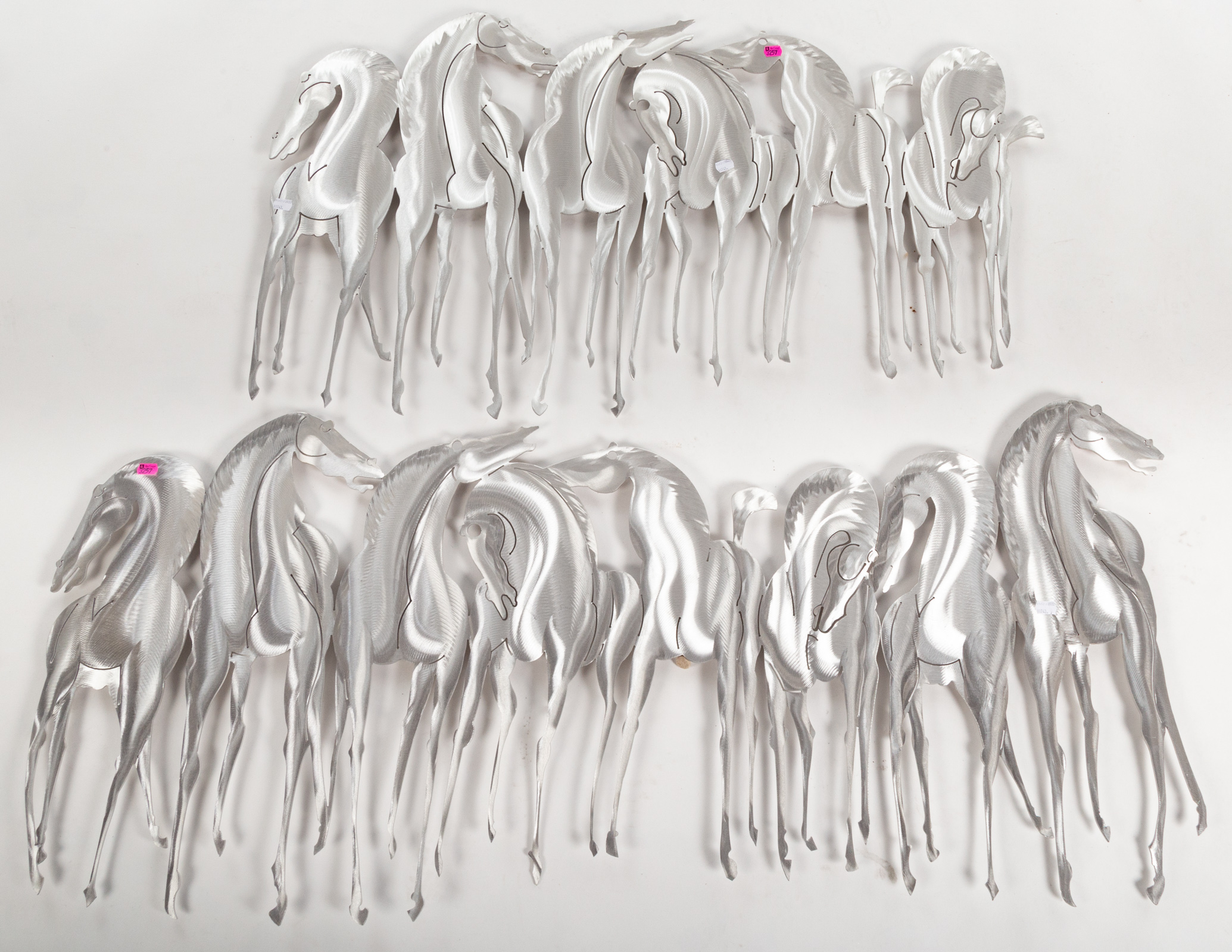RUNNING HORSES, ALUMINUM