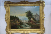 RURAL LANDSCAPE OIL ON CANVAS
