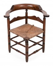 RUSH-SEAT CORNER CHAIR EARLY T