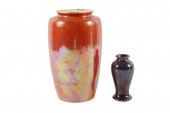 RUSKIN IRIDESCENT ORANGE GLAZE