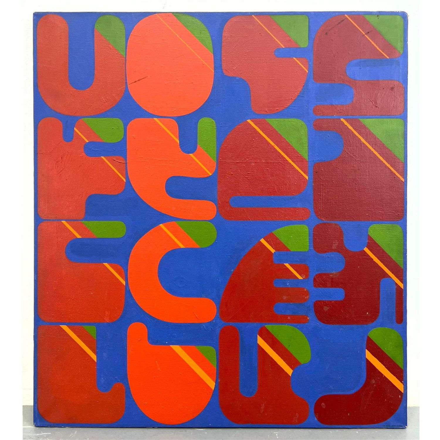 RUSS ROLLINS modern oil painting.