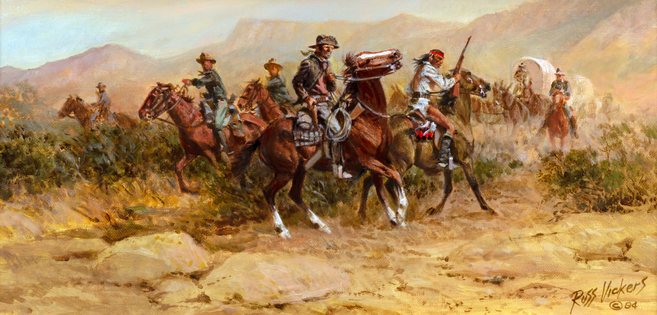RUSS VICKERS (1923-1997), AMBUSH IN
