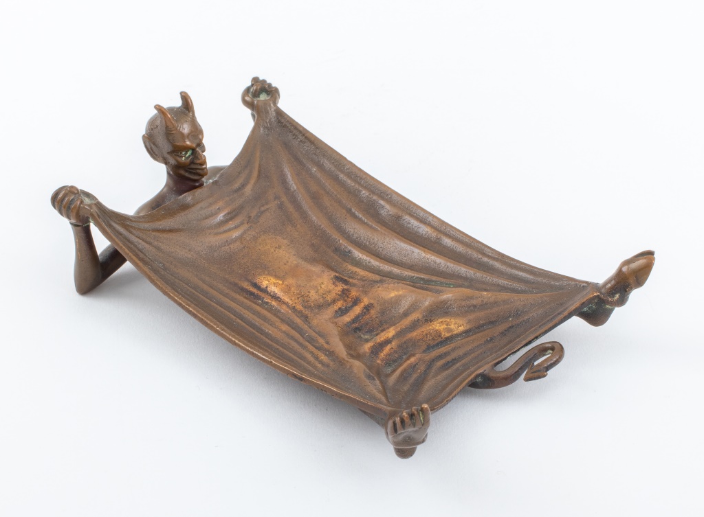 RUSSELL & ERWIN BRONZE HORNED DEVIL