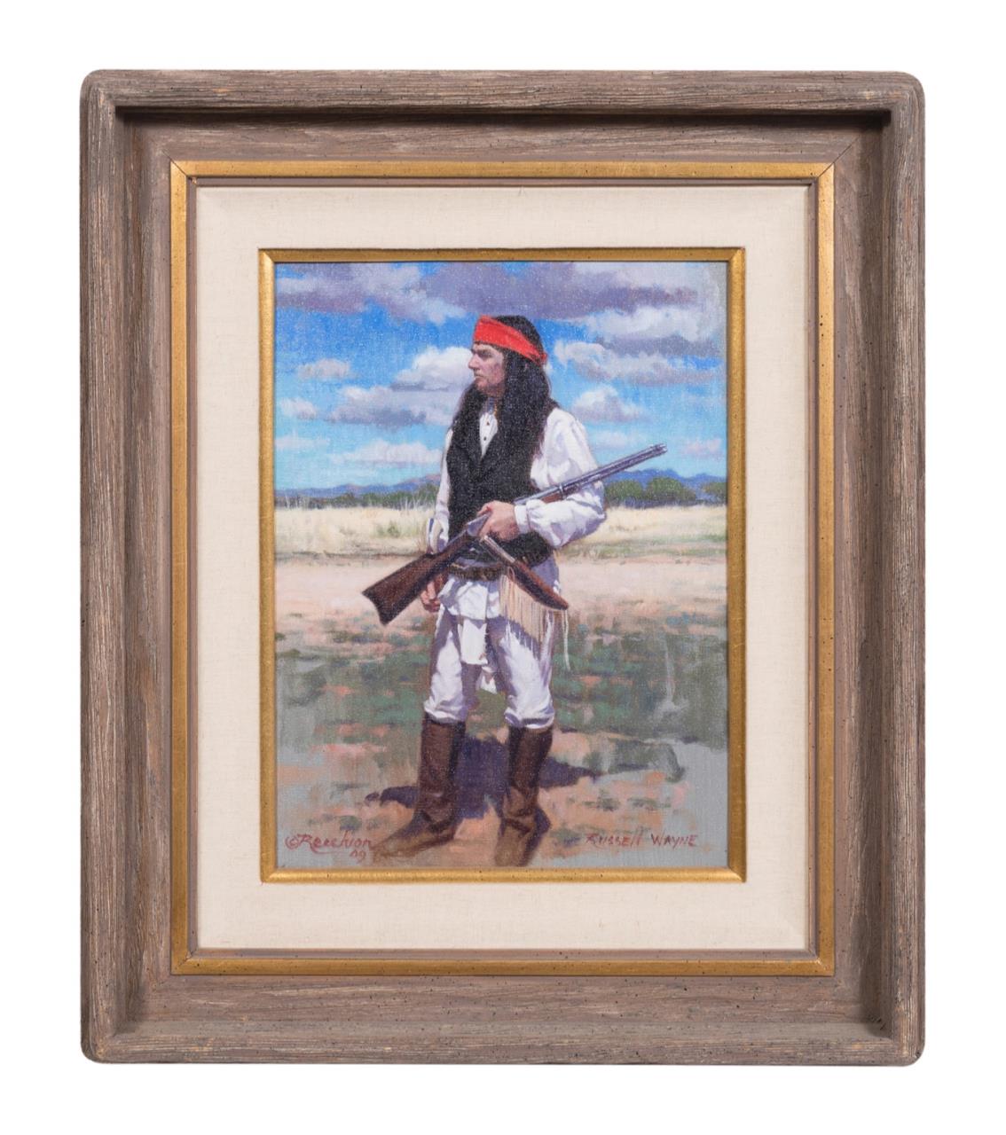 RUSSELL W. RECCHION "APACHE" OIL ON