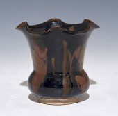 RUSSET-SPLASHED BLACK GLAZED C
