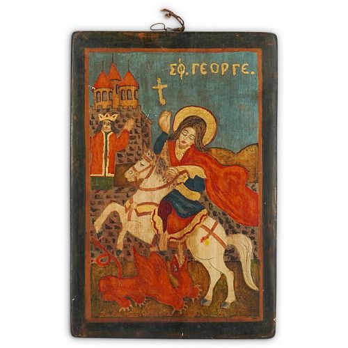 RUSSIA ICON ON WOODDESCRIPTION: