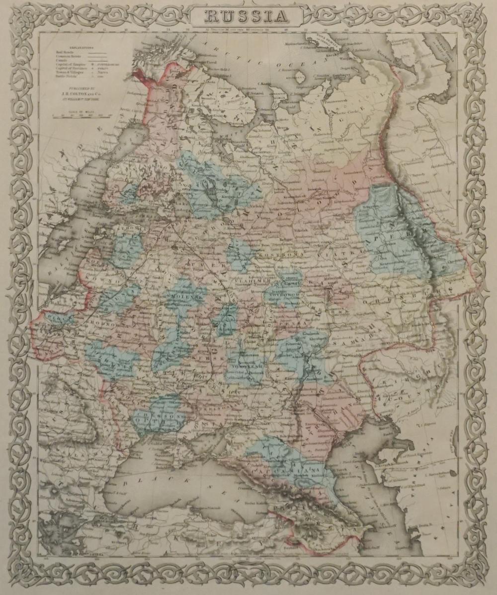 RUSSIA, REPRODUCTION HAND COLORED