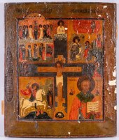 RUSSIAN, 19TH CENTURY, ICON OF