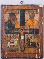 RUSSIAN, 19TH CENTURY, ICON OF