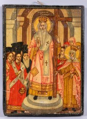 RUSSIAN, 19TH CENTURY, ICON OF