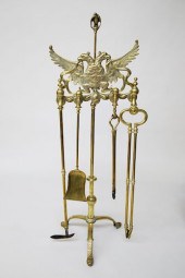 RUSSIAN 5 PIECE BRASS FIGURAL