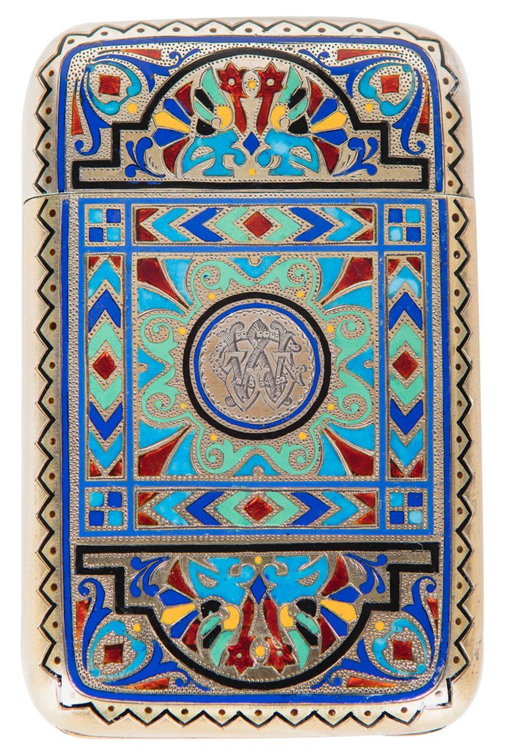 RUSSIAN .84 SILVER & ENAMEL