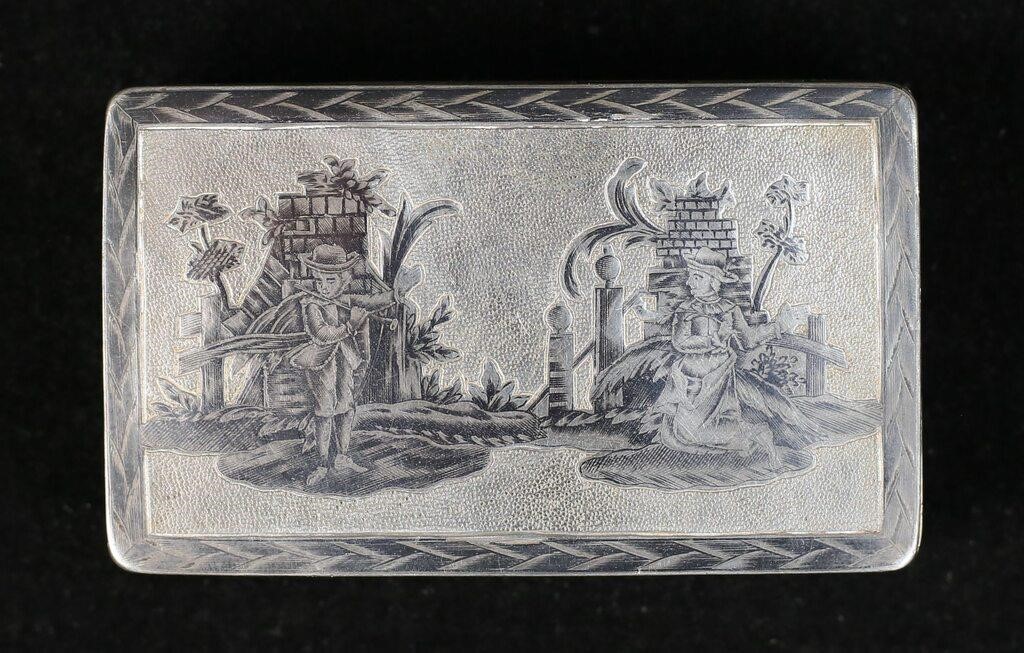 RUSSIAN 84 SILVER NIELLO WORK