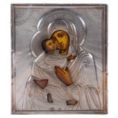 RUSSIAN 84 SILVER OKLAD ICON O