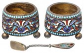 RUSSIAN 916 SILVER & CLOISONNE