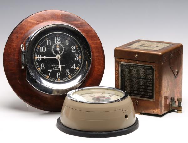 RUSSIAN AND AMERICAN SHIP'S CLOCKS,