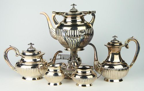 RUSSIAN ANTIQUE 84 SILVER 6 PIECE