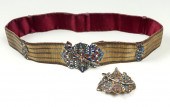 RUSSIAN BELT, SILVER CLOISONNE