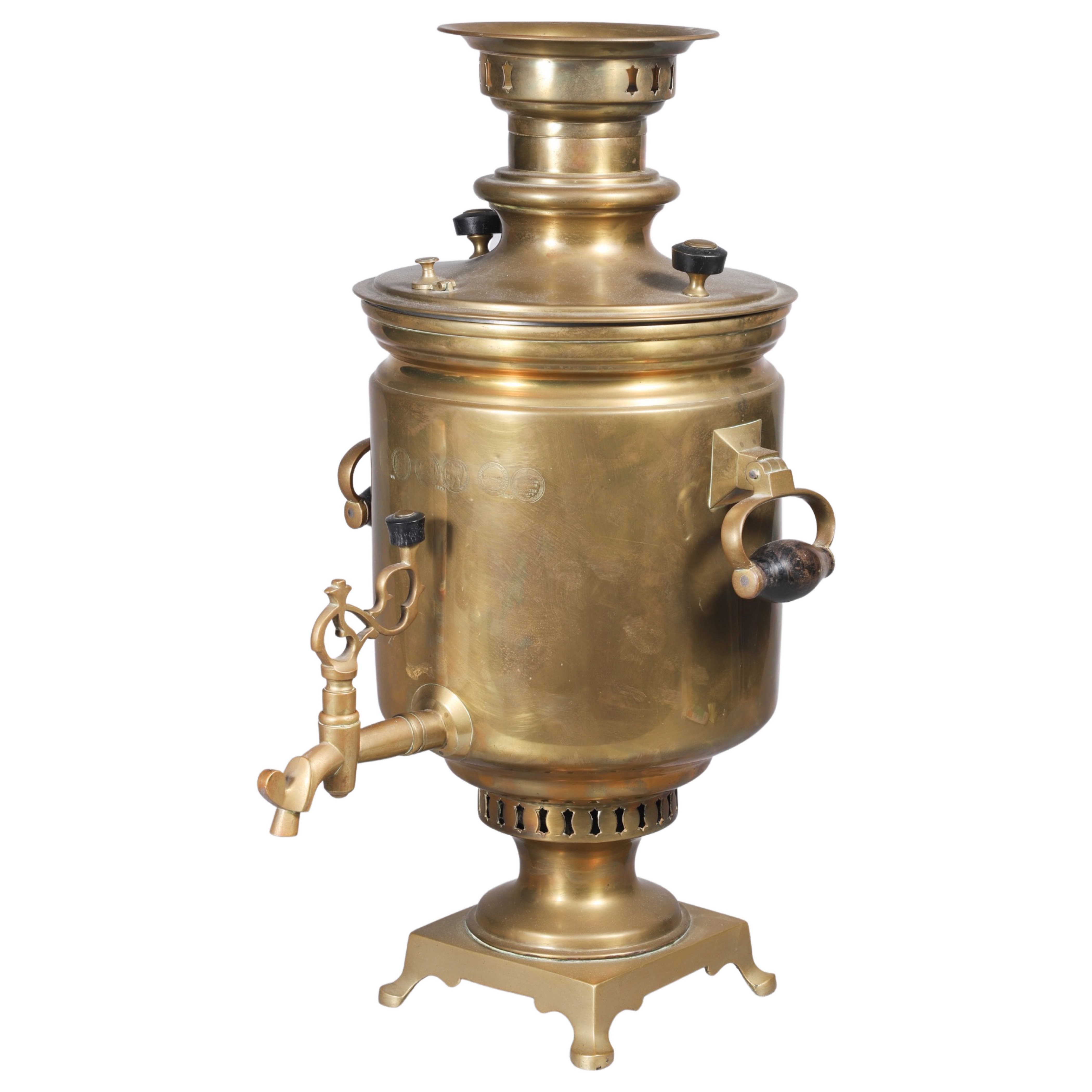 Russian brass samovar hot water