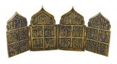 RUSSIAN BRONZE FOLDING ICON, P