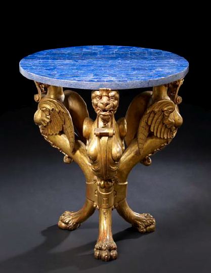 Russian Carved Giltwood and