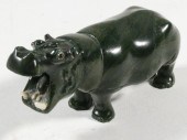 RUSSIAN CARVED HARDSTONE HIPPO