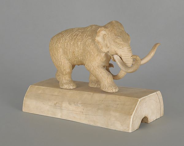 Russian carved tusk of a mammoth