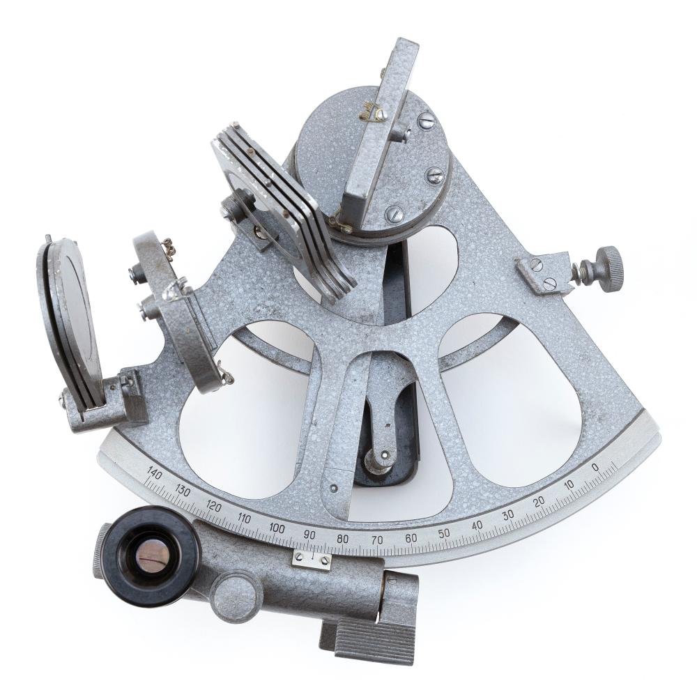 RUSSIAN CASED NAVIGATION SEXTANT