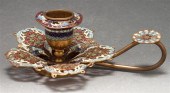Russian champleve chamberstick