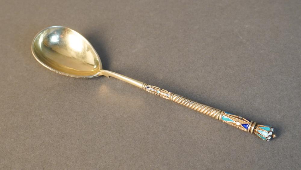 RUSSIAN CHAMPLEVé ENAMEL AND PARCEL