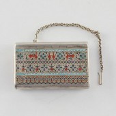 RUSSIAN CHAMPLEVE ENAMEL AND S
