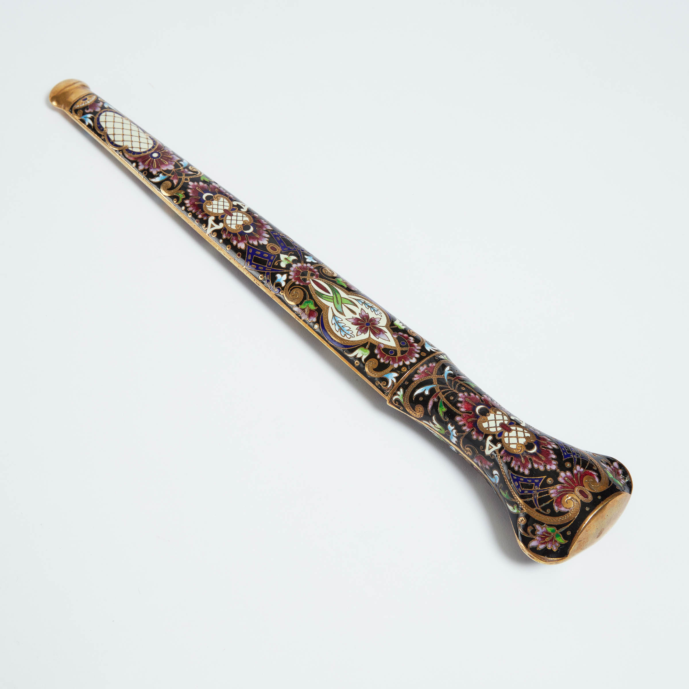 Russian Champlevé Enamel Letter