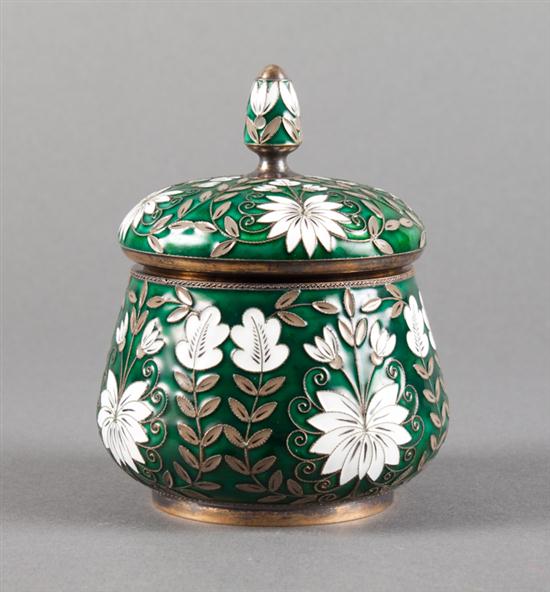 Russian cloisonne enamel on