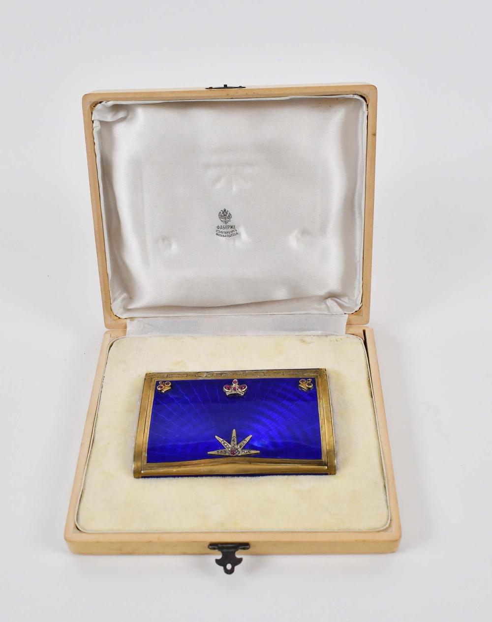 RUSSIAN DIAMOND MTD. BLUE ENAMEL