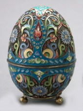 Russian Enameled Silver and Si