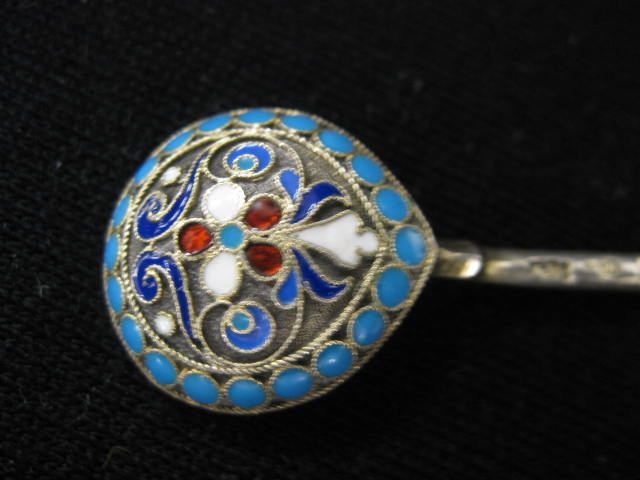 Russian Enameled Sterling Silver
