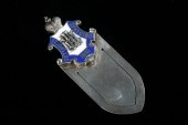 RUSSIAN ENAMELLED SILVER EMBLE