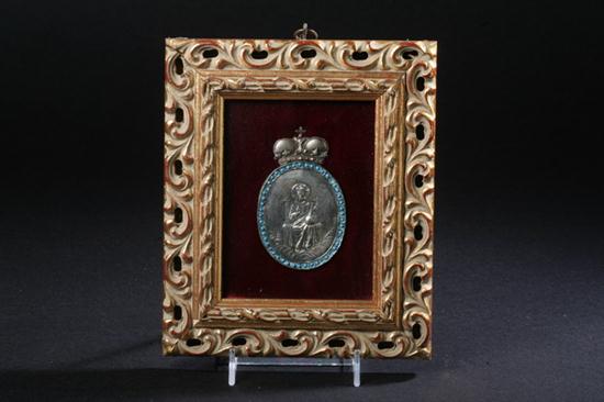 RUSSIAN ENAMELLED SILVER TRAVELLING