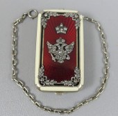 RUSSIAN FABERGE SILVER, DIAMON