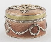 RUSSIAN FABERGé  SILVER, DIAMO