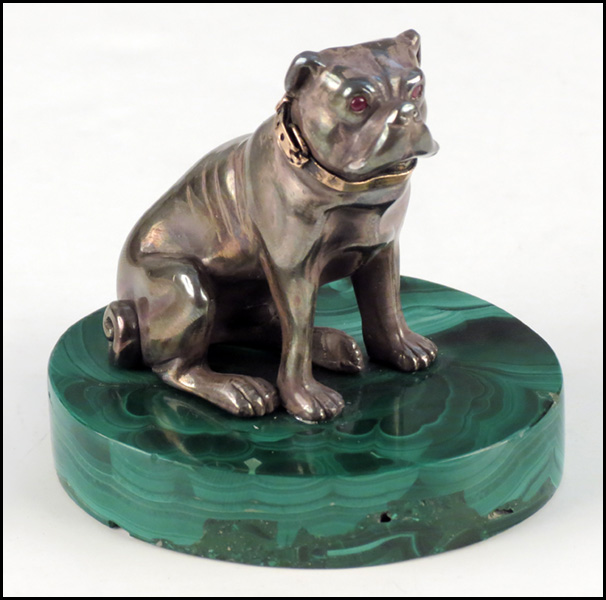 RUSSIAN FABERGE SILVER SEATED