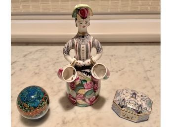 Russian figural decanter with