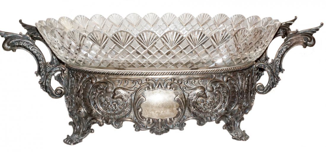 RUSSIAN GLASS INSET SILVER