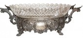 RUSSIAN GLASS INSET SILVER CEN