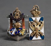 RUSSIAN GOLD AND ENAMEL JETON