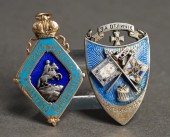 RUSSIAN GOLD AND ENAMEL JETON